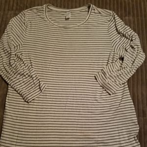 Womens Old Navy Striped Long Sleeve Top